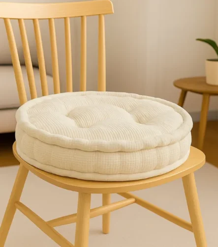 Cream booster pad round fleece