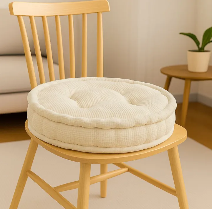 Cream booster pad round fleece