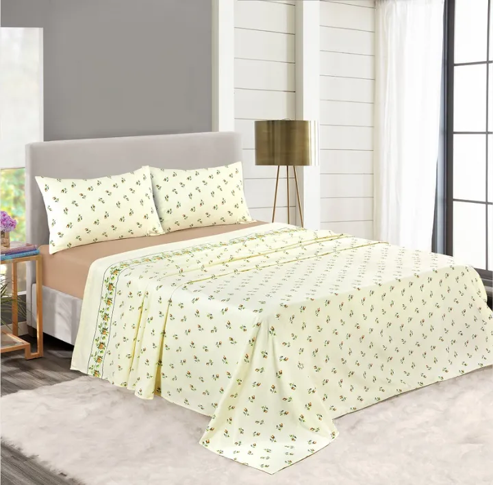 Rosebud Natural Sheet Set