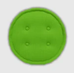 Green booster pad round fleece