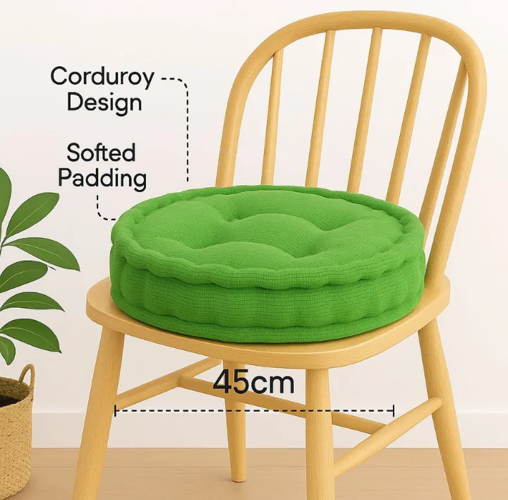 Green booster pad round fleece