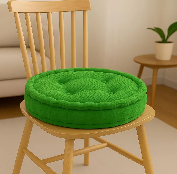 Green booster pad round fleece