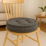 Grey booster pad round fleece