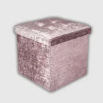Storage Box Crushed Velvet Blush