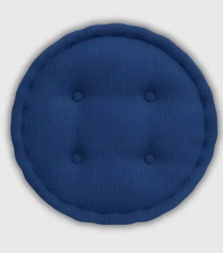 Navy booster pad round fleece