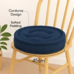 Navy booster pad round fleece