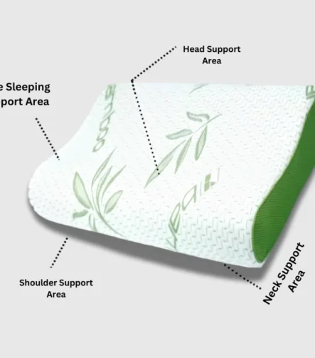 Bamboo contour pillow