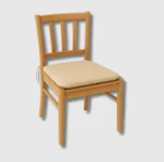 Beige sq seat pad chair