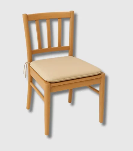 Beige sq seat pad chair