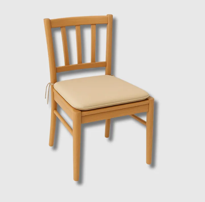 Beige sq seat pad chair