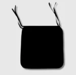 Black sq seat pad chair