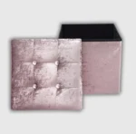 Storage Box Crushed Velvet Blush