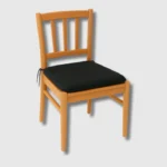 Black sq seat pad chair