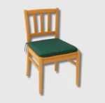 Green sq seat pad chair