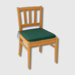 Green sq seat pad chair