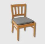 Grey sq seat pad chair