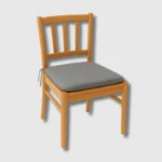 Grey sq seat pad chair