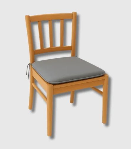 Grey sq seat pad chair