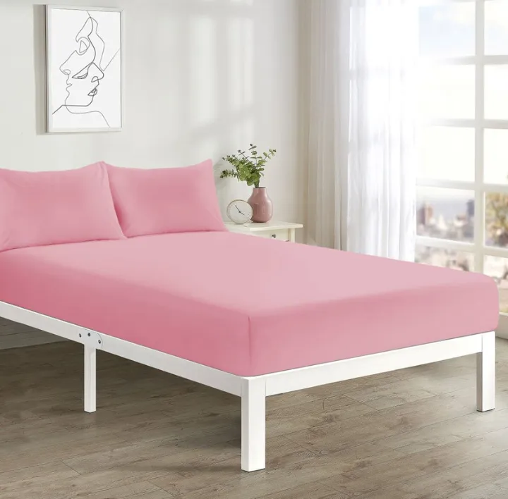 Pink Fitted Sheet