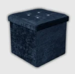 Storage Box Crushed Velvet Navy