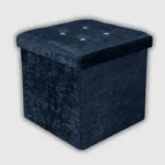 Storage Box Crushed Velvet Navy