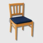 Navy sq seat pad chair