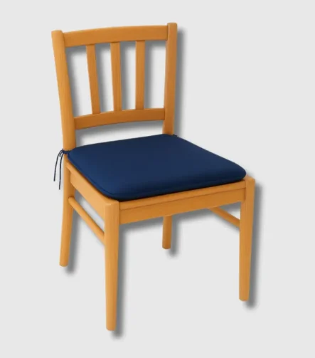 Navy sq seat pad chair