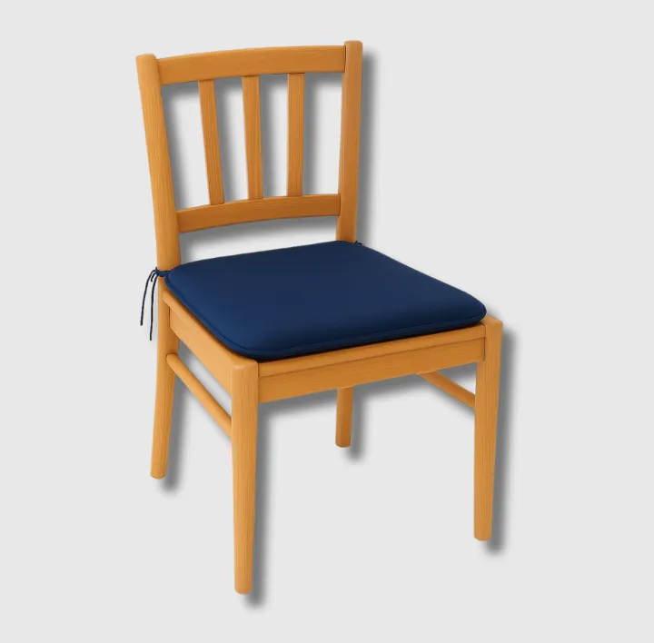 Navy sq seat pad chair