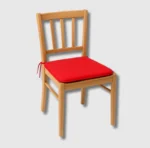Red sq seat pad chair