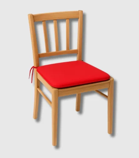 Red sq seat pad chair