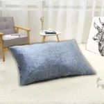 Dark Gray Crush Velvet Pillows