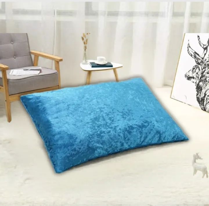 Sky Blue Velvet Pillows