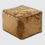 Brown Crushed Valvet Bean Bag
