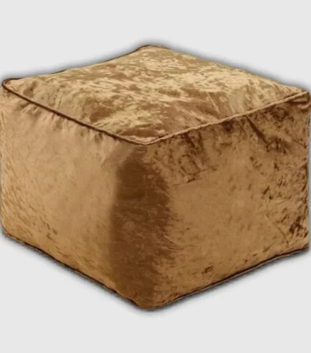 Brown Crushed Valvet Bean Bag
