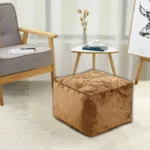 Brown Crushed Valvet Bean Bag