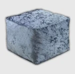 Gray Crushed Valvet Bean Bag