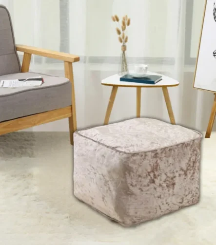 Mink Crushed Valvet Bean Bag