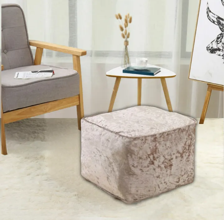 Mink Crushed Valvet Bean Bag