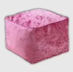 Pink Crushed Valvet Bean Bag