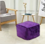 Purple Crushed Valvet Bean Bag