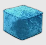 Teal Crushed Valvet Bean Bag