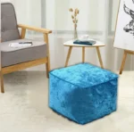 Teal Crushed Valvet Bean Bag