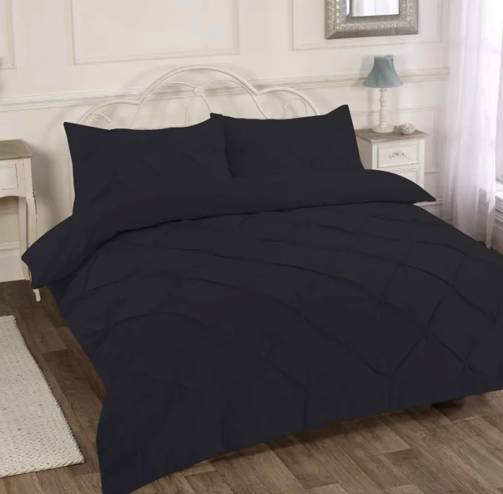 Black alexander duvet set