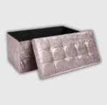 Storage Box Crushed Velvet blush