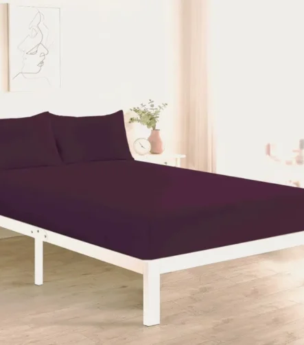 Plum Fitted Sheet