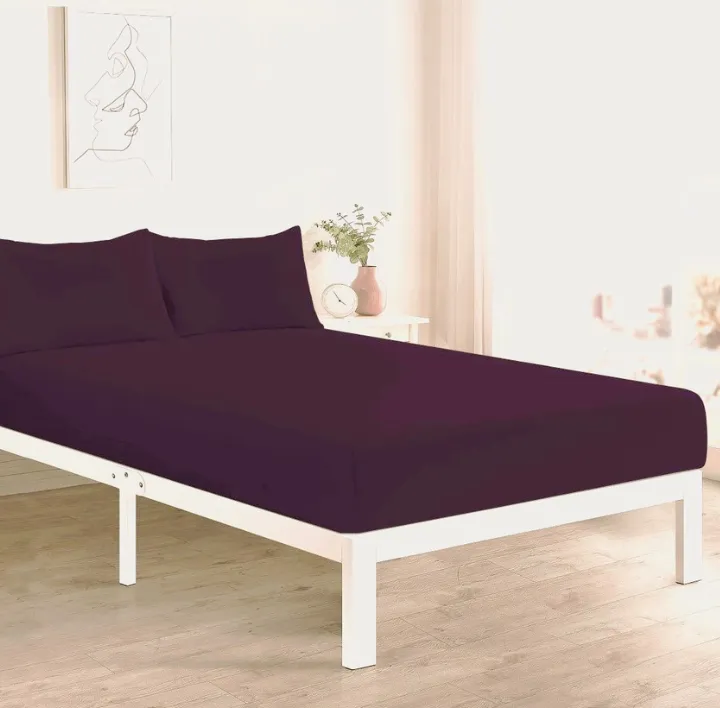 Plum Fitted Sheet