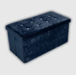 Storage Box Crushed Velvet Navy