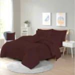 Chocolate easy care duvet set