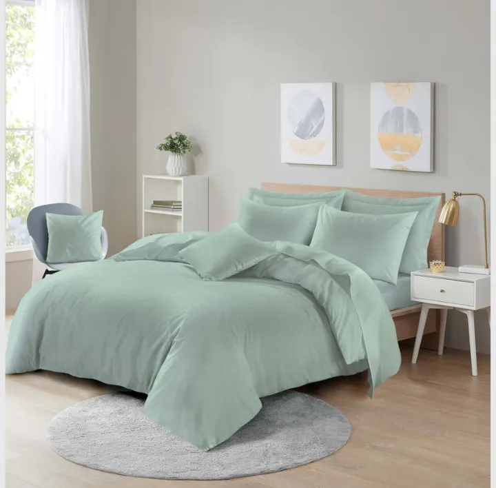 Duck Egg easy care duvet set