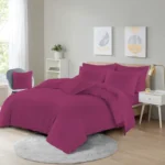 Fuchsia easy care duvet set